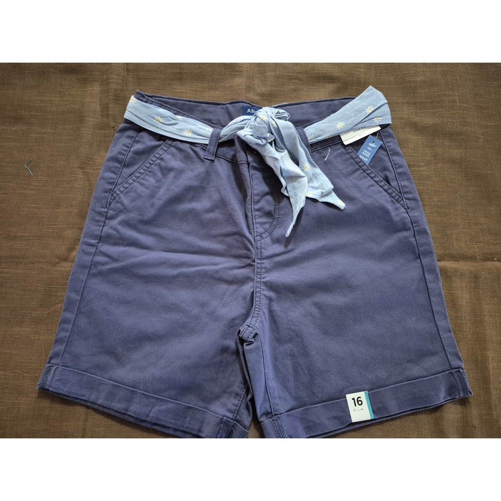 Arizona Jean Co. Navy Midi Shorts Jr Girls 16 Reg (707)